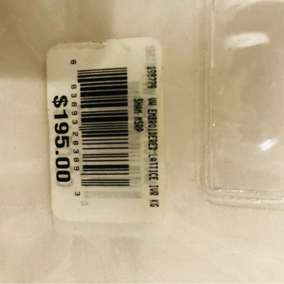 VERA WANG Embroidered Lattice King Sham Ivory & Taupe - Picture 9 of 9